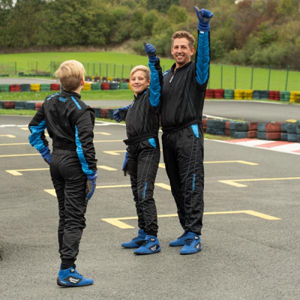 Speed Kartoverall SILVERSTONE RS-2 schwarz/blau Gr. XS